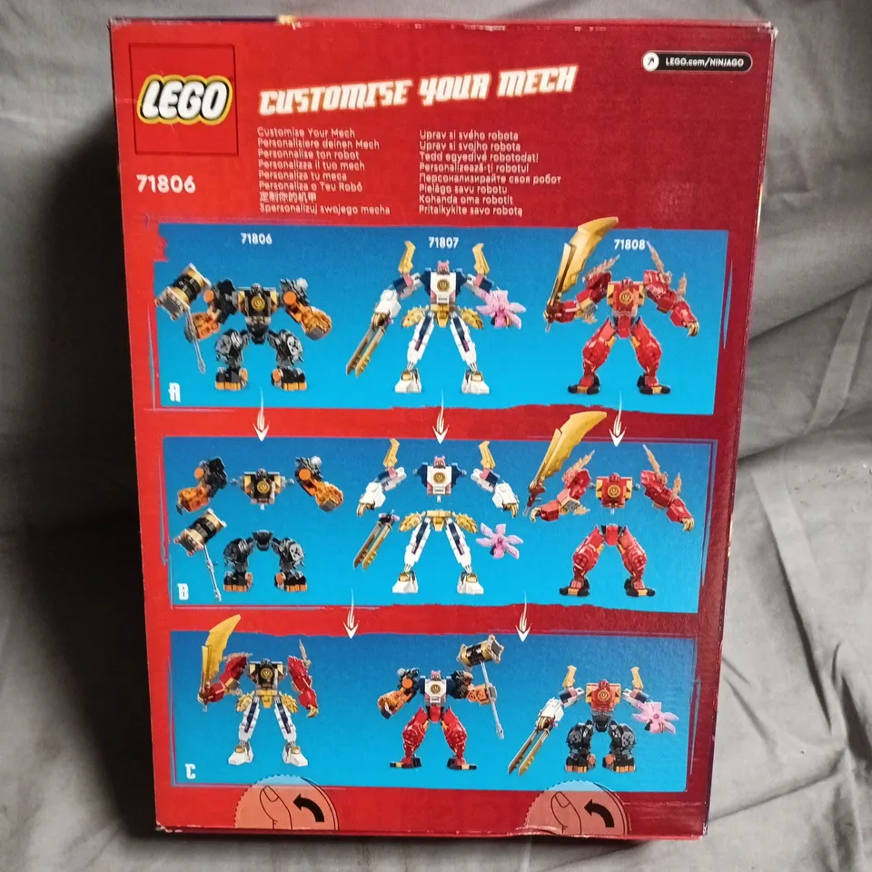 LEGO NINJAGO DRAGONS RISING 71806 COLE'S ELEMENTAL EARTH MECH