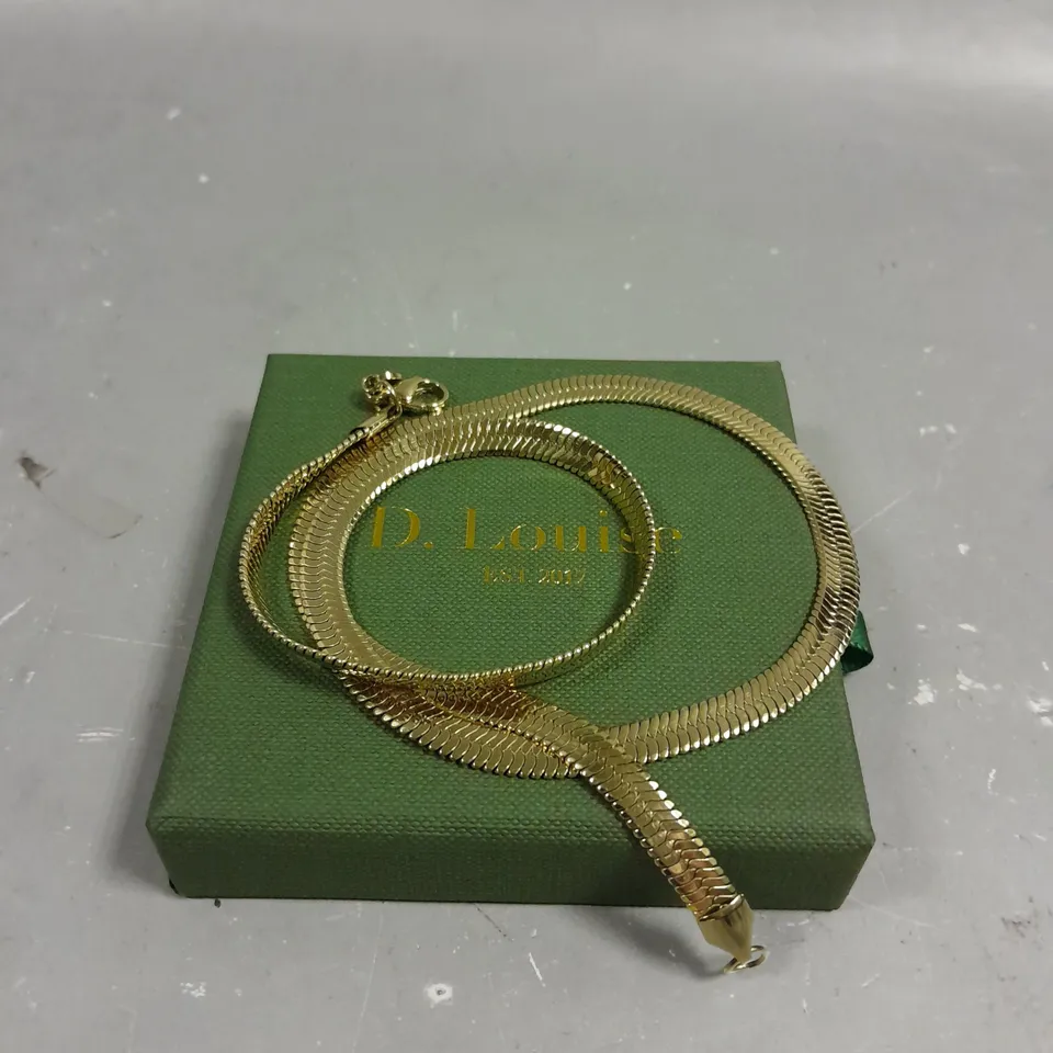 D.LOUISE ESSENTIALS SNAKE CHAIN NECKLACE