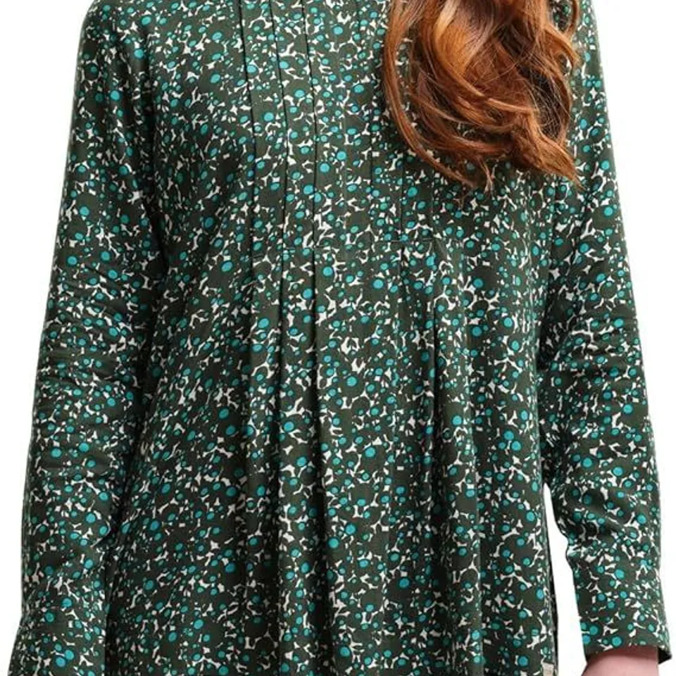 BRAND NEW REGATTA WOMENS ORLA KIELY LONG SLEEVE LIGHTWEIGHT BLOUSE TOP BERRY BUBBLE JADE UK 16