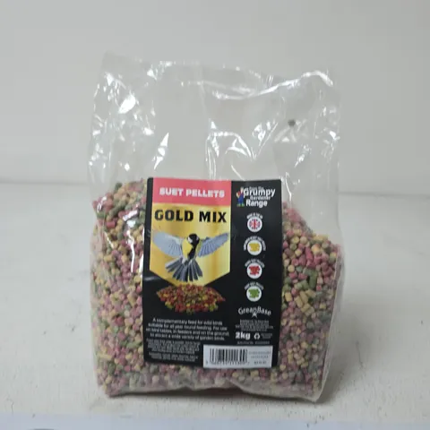 GOLD MIX BIRD PELLETS – 2KG (GREENBASE) – PET SUPPLIES - X6 PER BOX