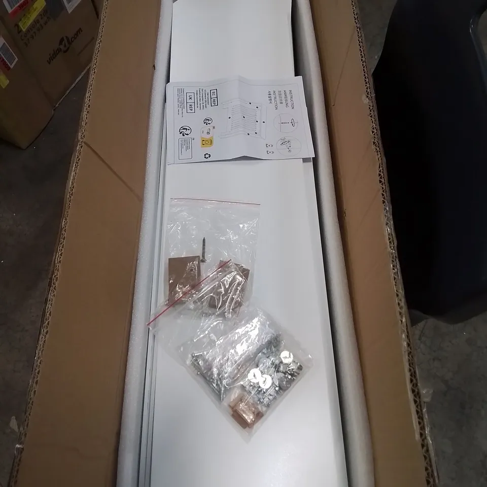 BOXED WHITE WOODEN RADIATOR COVER
