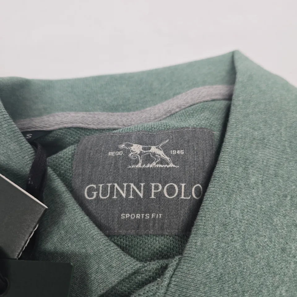 GUNN POLO SHIRT – DUSTY SAGE, UK SIZE S (SM/P)