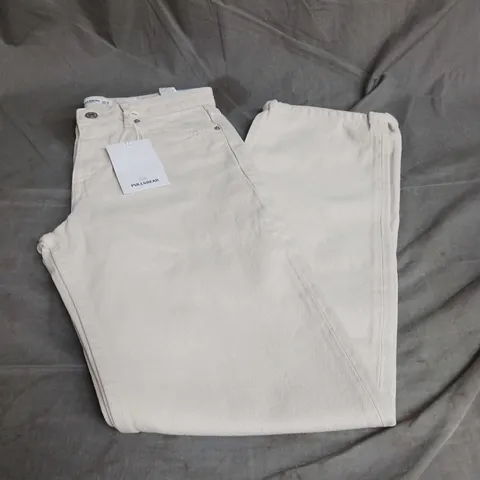 PULL & BEAR JEANS IN BEIGE SIZE 8