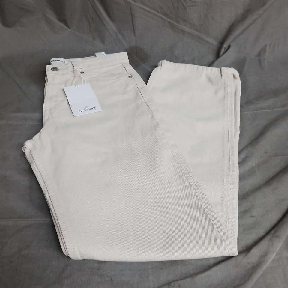 PULL & BEAR JEANS IN BEIGE SIZE 8