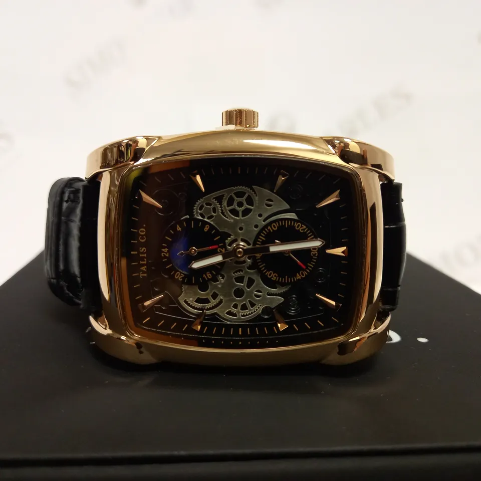 TALIS CO TWO TONE LEATHER STRAP WATCH RRP £550