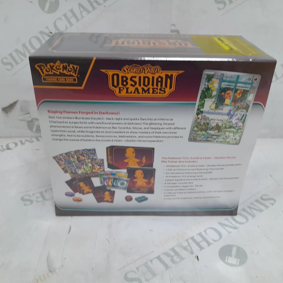 SEALED POKEMON SCARLET AND VIOLET OBSIDIAN FLAMES ELITE TRAINER BOX - AGE 6+