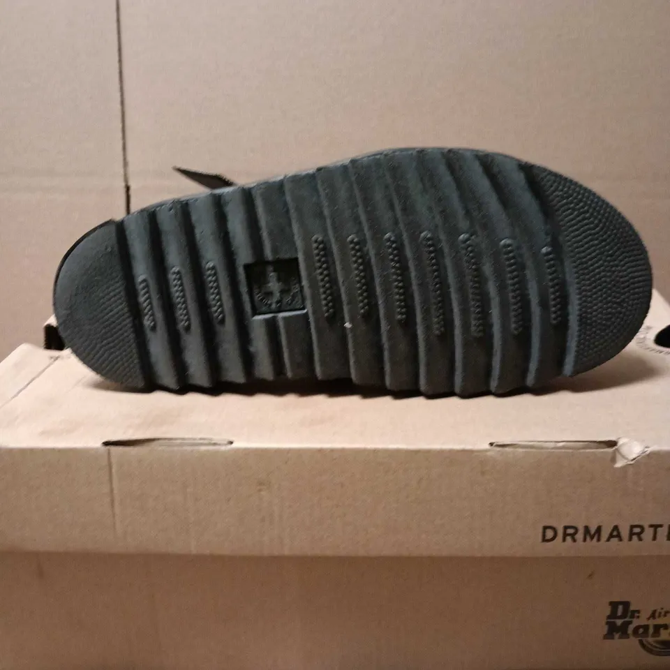 DR. MARTENS SUEDE PLATFORM SANDALS – BEIGE, UK 7 