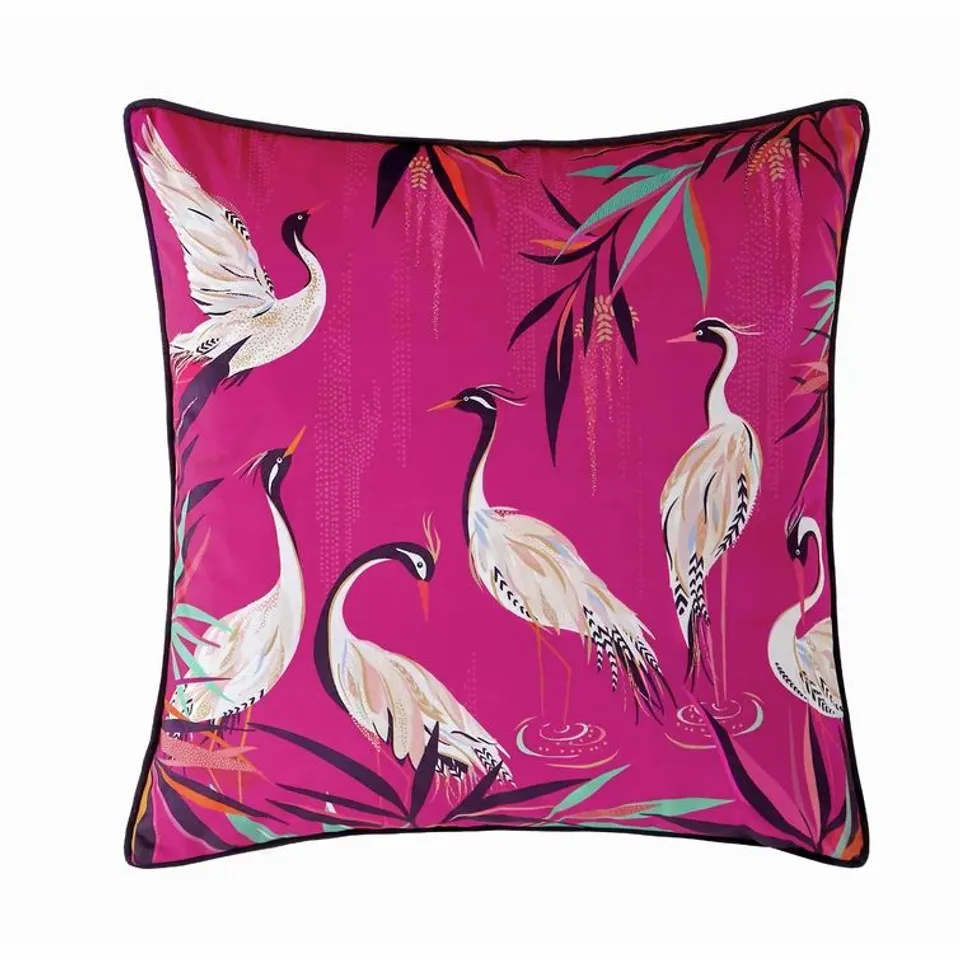 HERON FEATHERS CUSHION WITH FILLING X 2