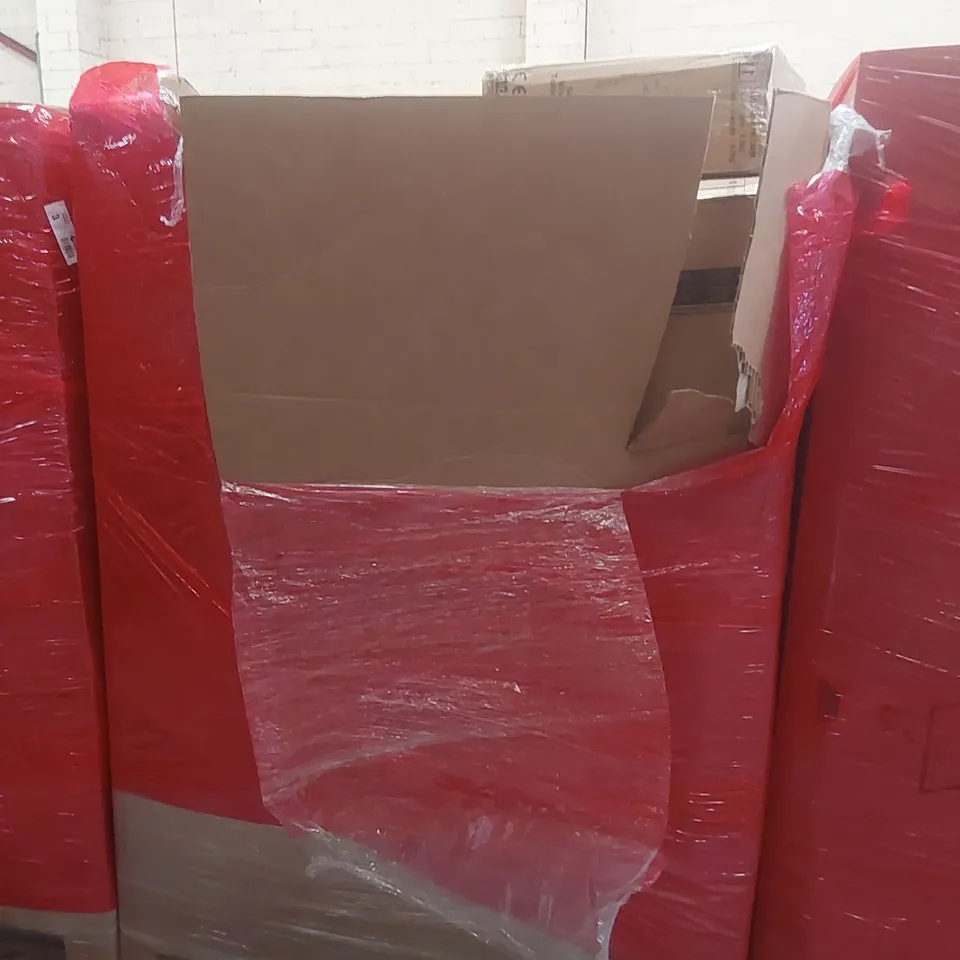 PALLET CONTAINING A VERY LARGE QUANTITY OF ASSORTED ITEMS INCLUDING: SMART CAT LITTER BOX, WOODEN TRIPOD EASEL, TOILET SEAT FRAME ECT