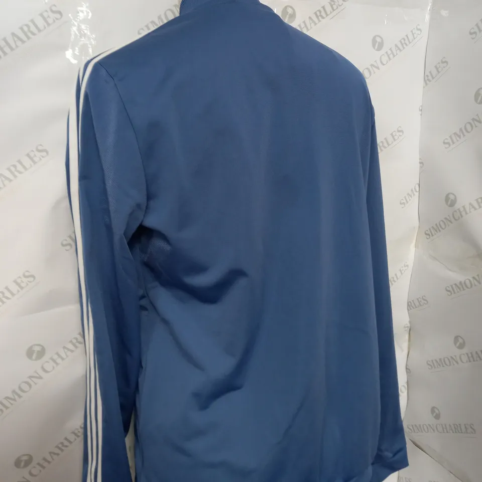 MENS BLUE ADIDAS JACKET - SIZE MEDIUM