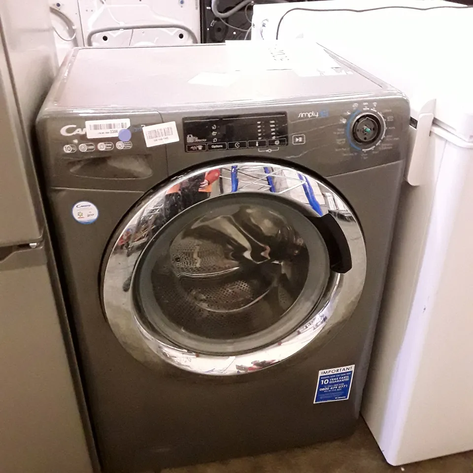 CANDY SMART PRO CSO14103TWCGE FREESTANDING WASHING MACHINE, 10 KG LOAD, 1400 RPM, GRAPHITE