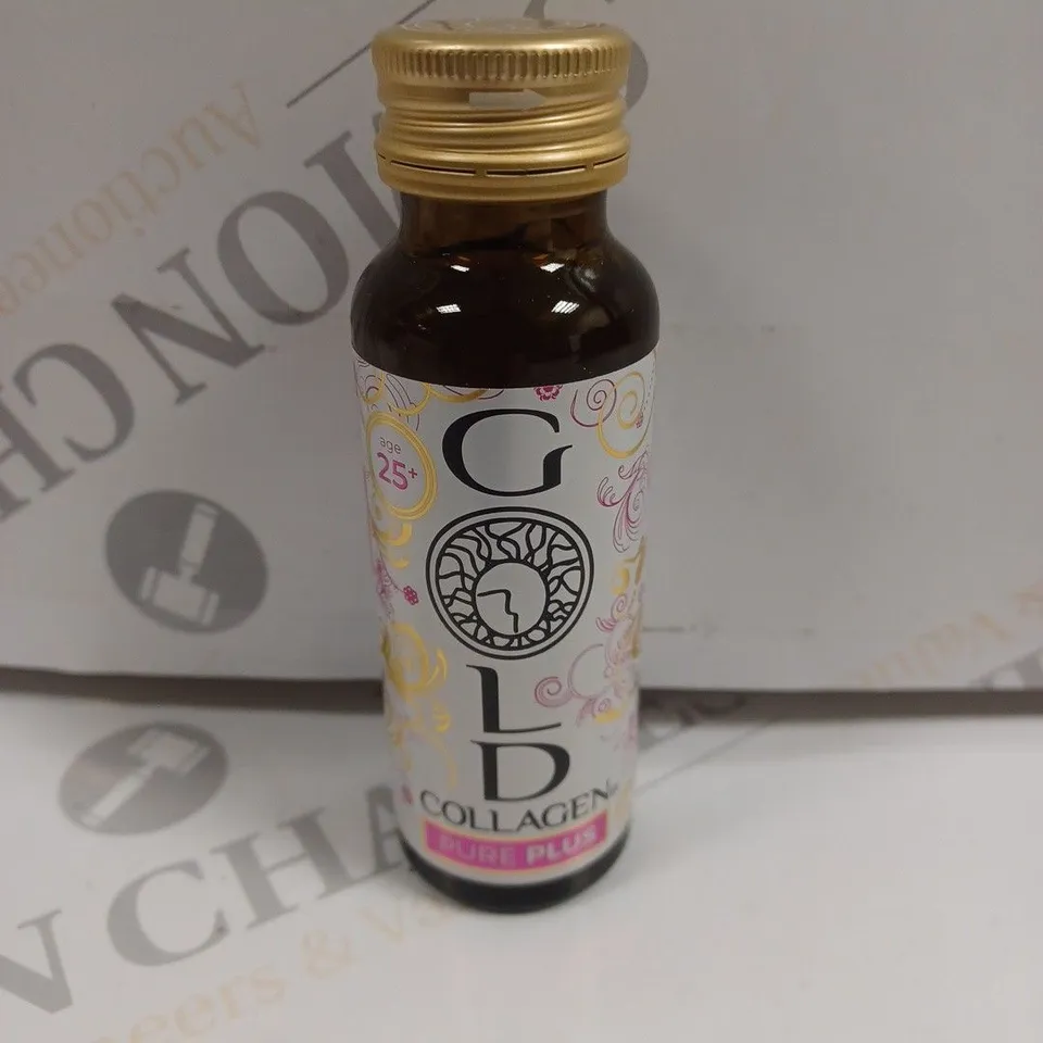 10 X GOLD COLLAGEN PURE PLUS HEALTH LIQUID SUPPLEMENT BOTTLES (10 X 50ML) - 25+