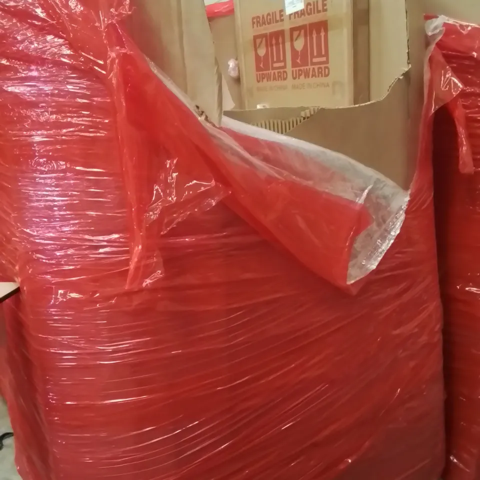 PALLET OF ASSORTED HOUSEHOLD GOODS AND PRODUCTS TO INCLUDE;FULL LENGTH MIRROR,STEAM CLEANER,BIKE PUMP
