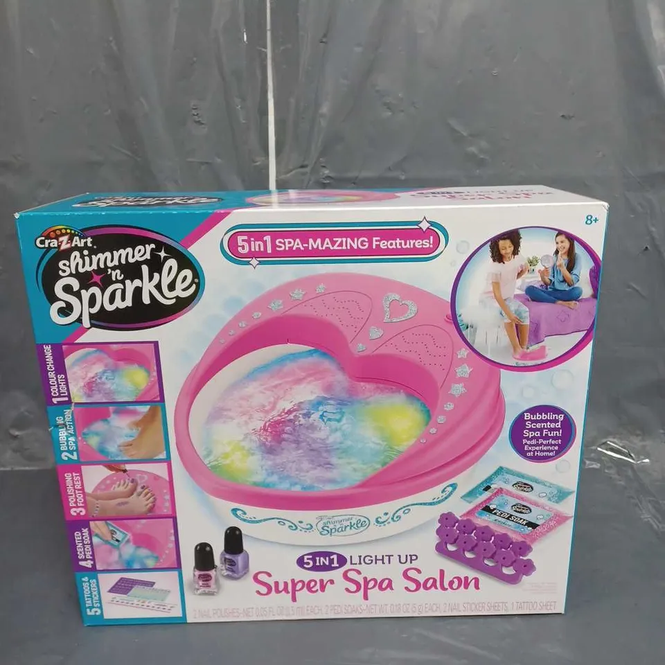 SHIMMER N SPARKLE 5 IN 1 LIGHT UP SUPER SPA SALON