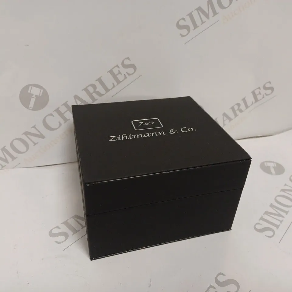 ZIHLMANN & CO Z400 MENS CHRONOGRAPH WATCH- SILVER STAINLESS STEEL CASE & STRAP- 3ATM WATER RESISTANT - DISPLAY BOX 