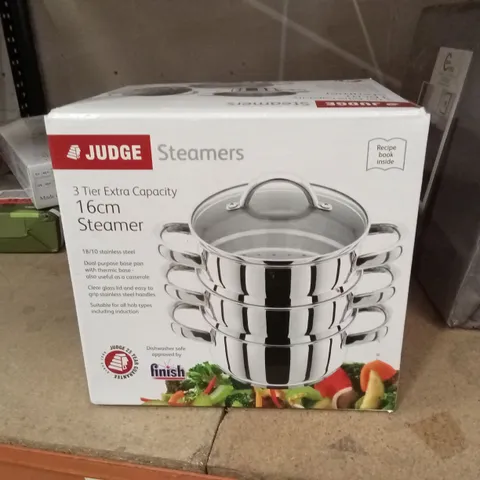 BOXED JUDGE 3-TIER EXTRA CAPACITY STEAMER
