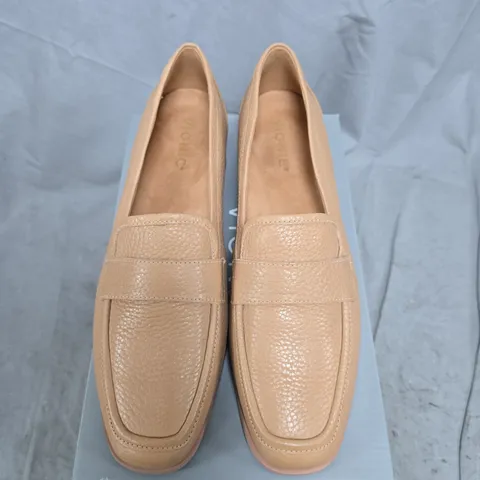 VIONIC WOMEN'S LEATHER LOAFERS – TAUPE/NUDE SLIP-ON SIZE 7