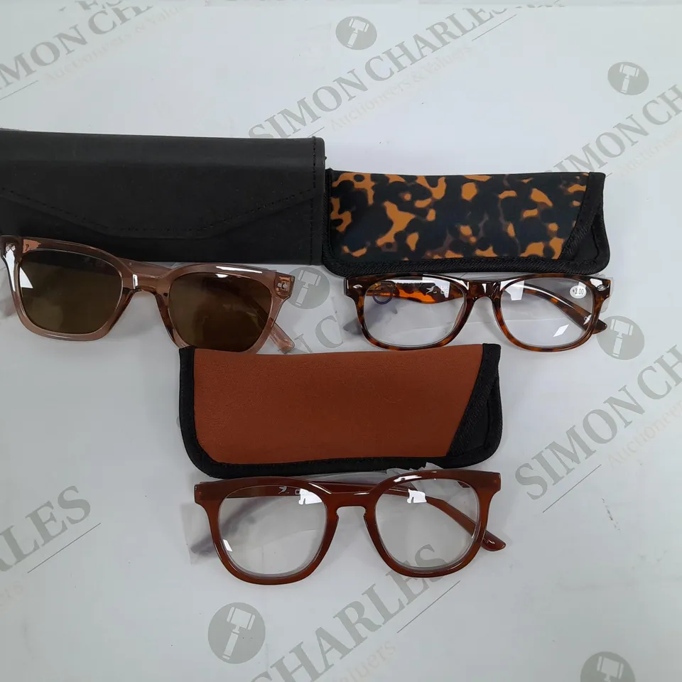 HUMMINGBIRD SUNGLASSES & READERS - GREY AND BROWN/RED