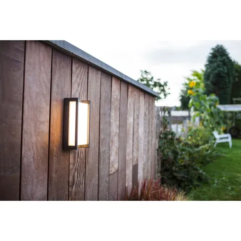 BOXED VAHRAM BLACK INTEGRATED LED OUTDOOR FLUSH MOUNT