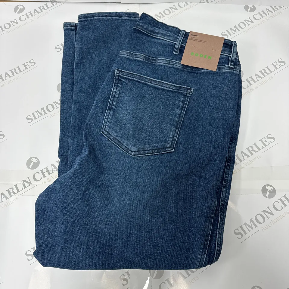 BODEN DENIM SKINNY JEANS IN BLUE SIZE W33