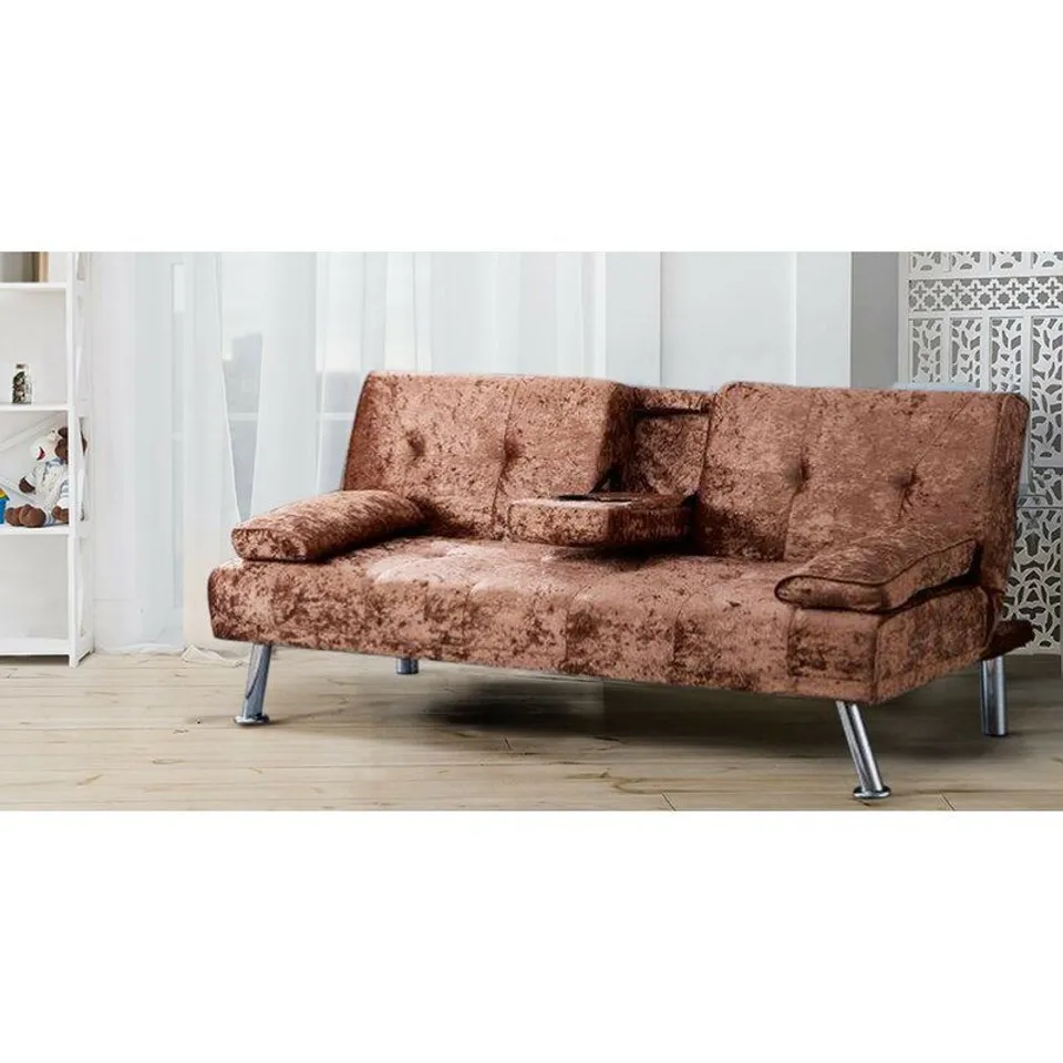 VERONA CRUSHED VELVET SOFA BED
