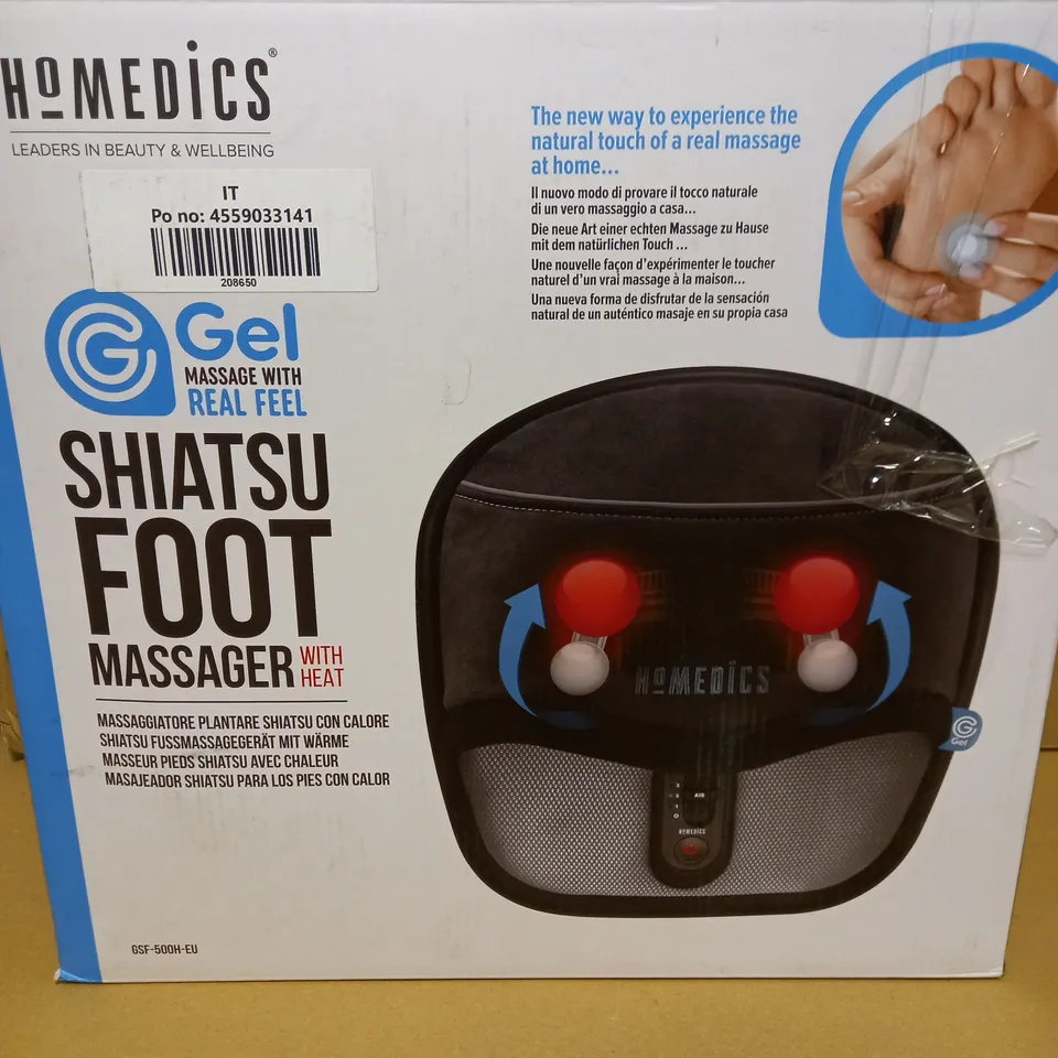 BOXED HOMEDICS SHIATSU FOOT MASSAGER