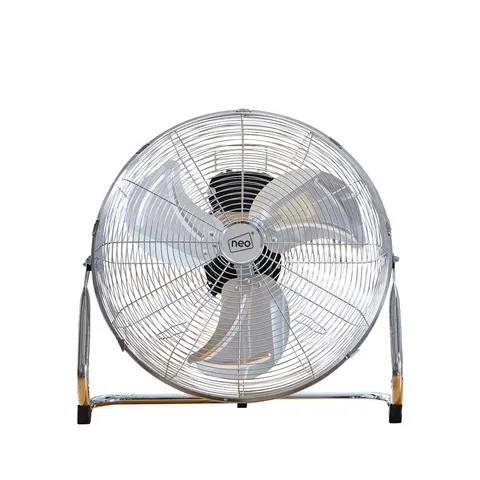 BOXED NEO HIGH VELOCITY CHROME METAL FLOOR FREESTANDING FAN - 9 INCH