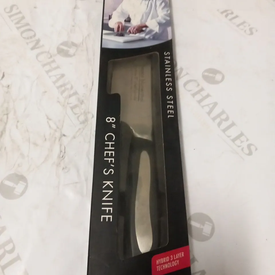 BRAND NEW BOXED GRUNWERG HESTON BLUMENTHAL KITCHEN KNIVES 8" CHEF'S KNIFE