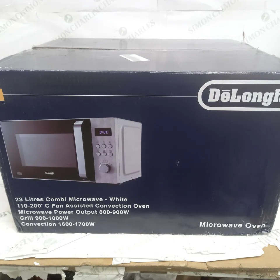 BOXED DELONGHI 23 LITRES COMBI MICROWAVE
