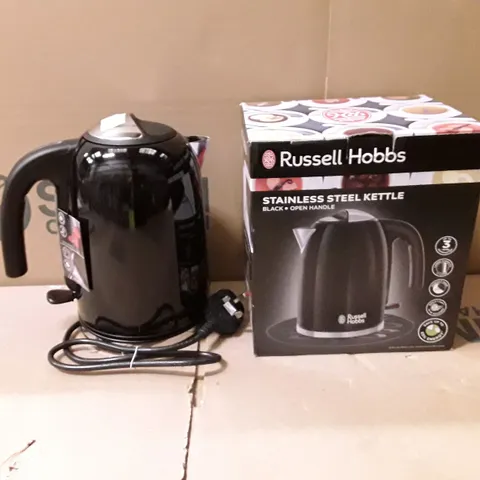 BOXED RUSSELL HOBBS COLOURS PLUS 20413 JUG KETTLE - BLACK