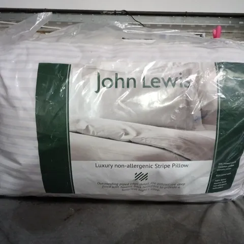 JOHN LEWIS LUXURY NON-ALLERGENIC STRIPE PILLOW