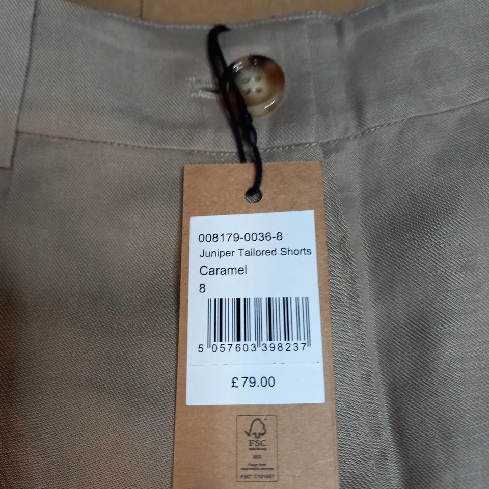 HUSH JUNIPER TAILORED SHORTS SIZE 8