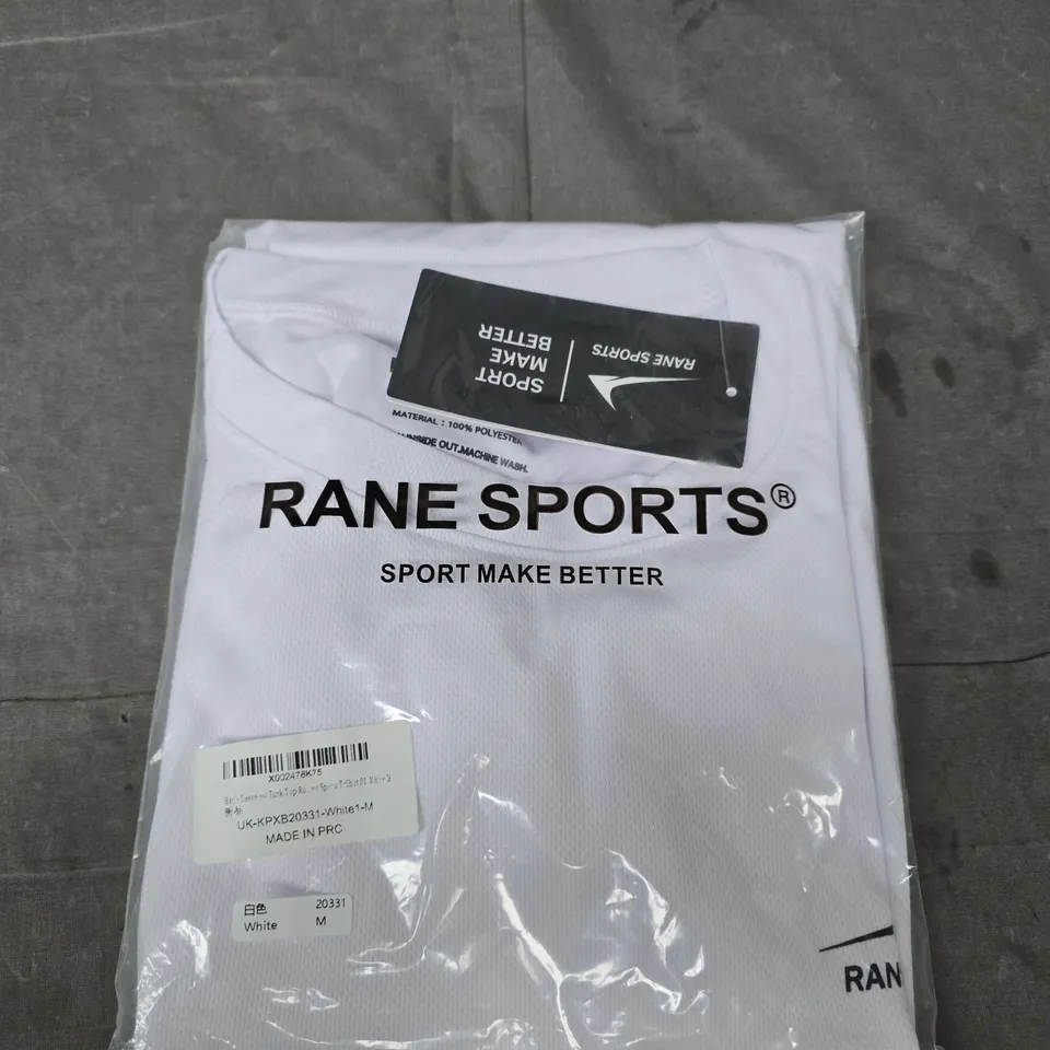 RANE SPORTS WHITE SPORTS SHIRT – SIZE M
