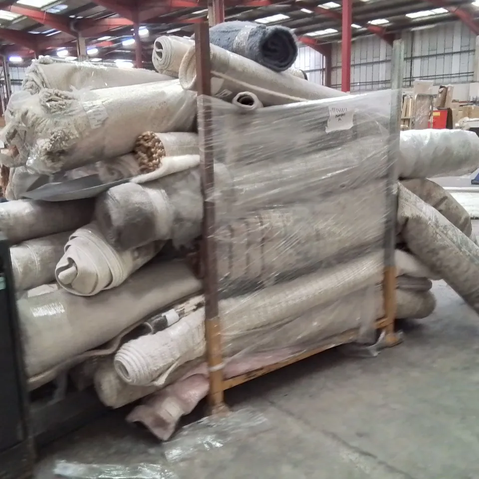 STILLAGE OF APPROXIMATELY 20 QUALITY DESIGNER RUGS