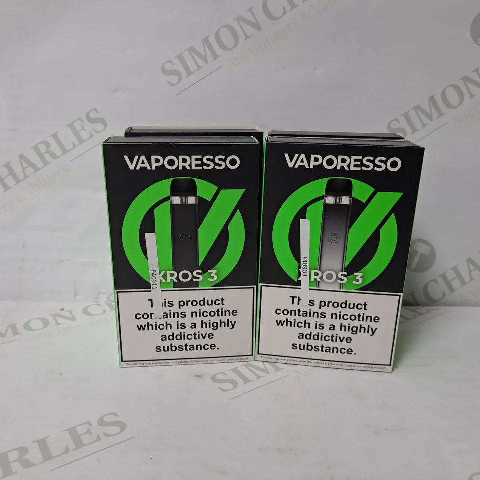 4 BOXED VAPORESSO XROS 3 VAPE KIT