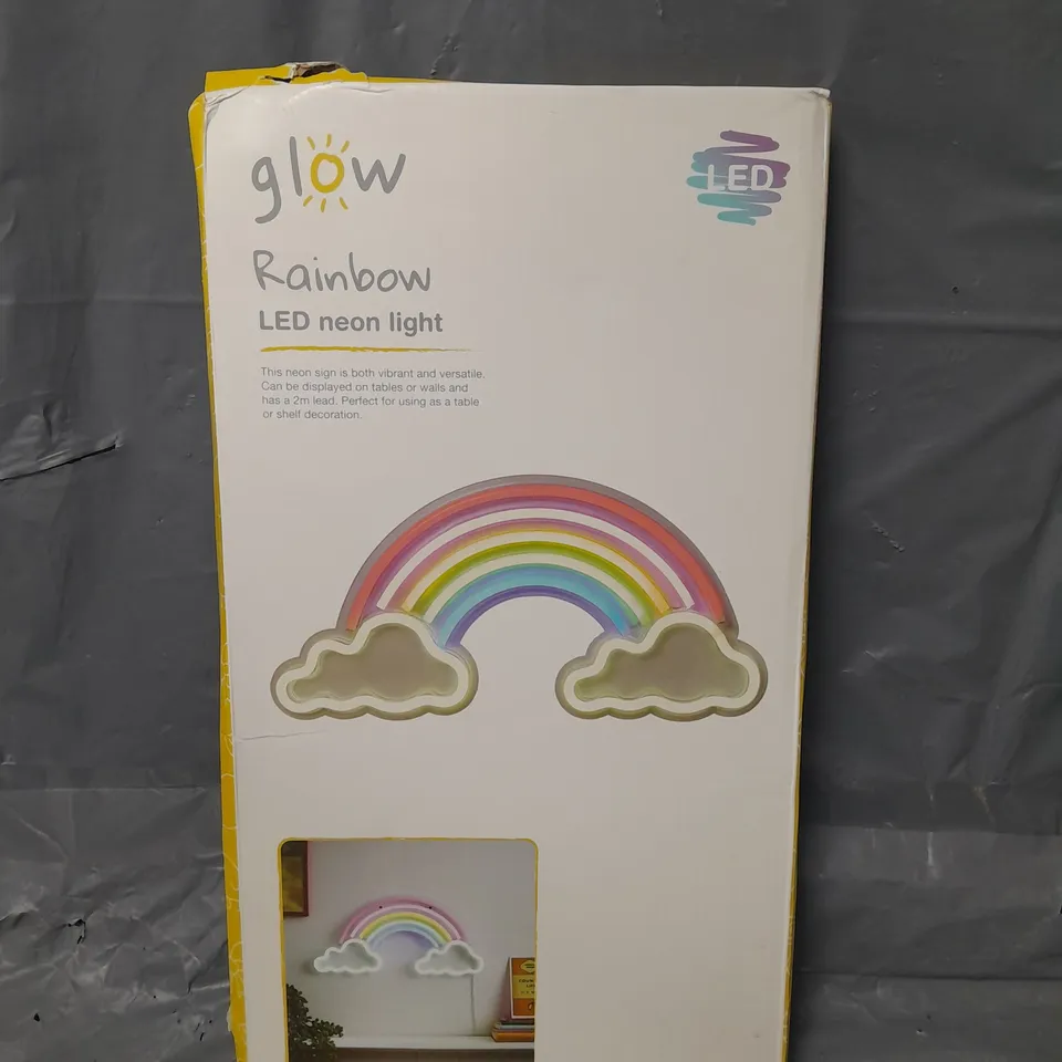 NEON RAINBOW CLOUD WALL LAMP RRP £25