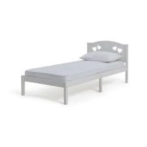 BOXED MIA SINGLE BED FRAME - WHITE