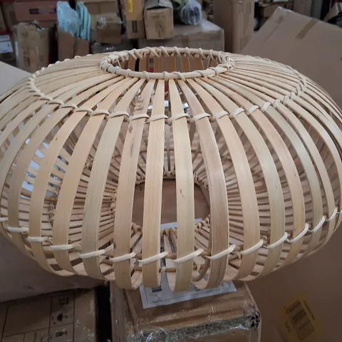 BOXED LOREN BAMBOO WEAVE PENDANT 
