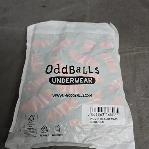 ODD BALLS PIGS IN BLANKETS BOXER BRIEF SIZE M
