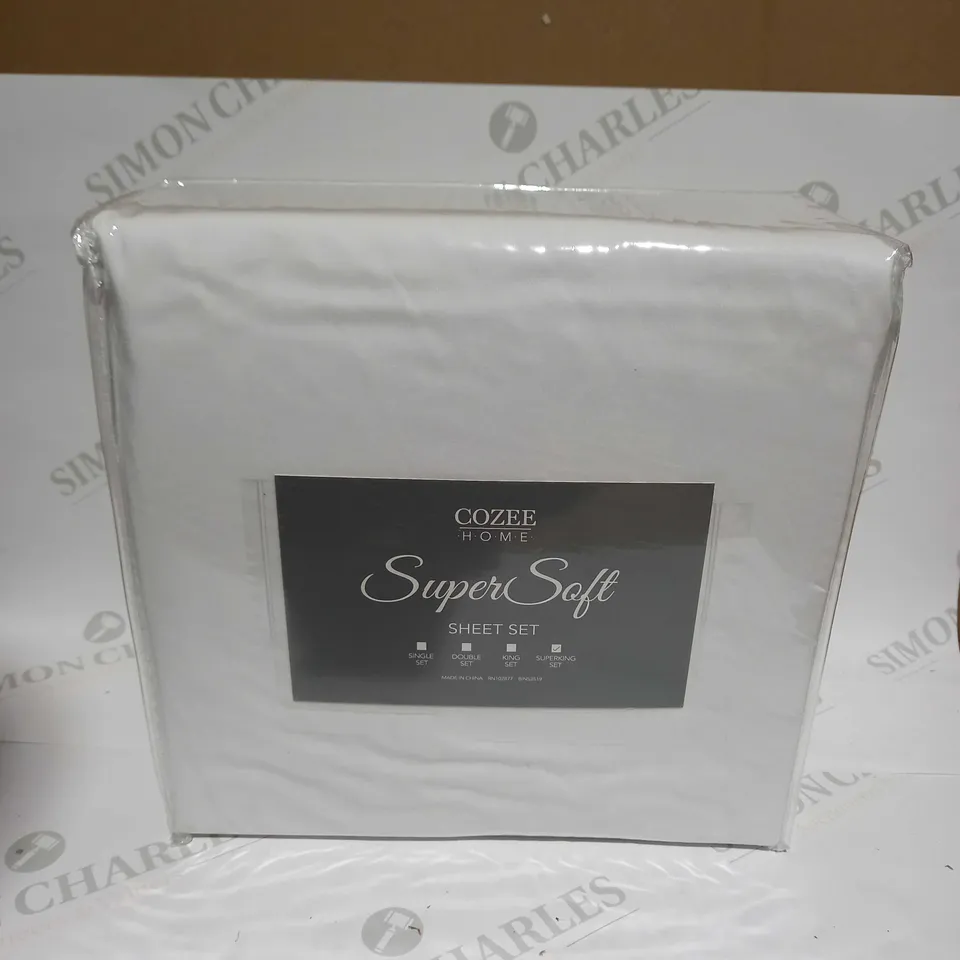 COZEE HOME SUPERSOFT SHEET SET - SUPERKING
