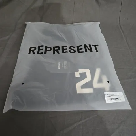 BAGGED REPRESENT 247 SWEATPANT IN BLACK SIZE S