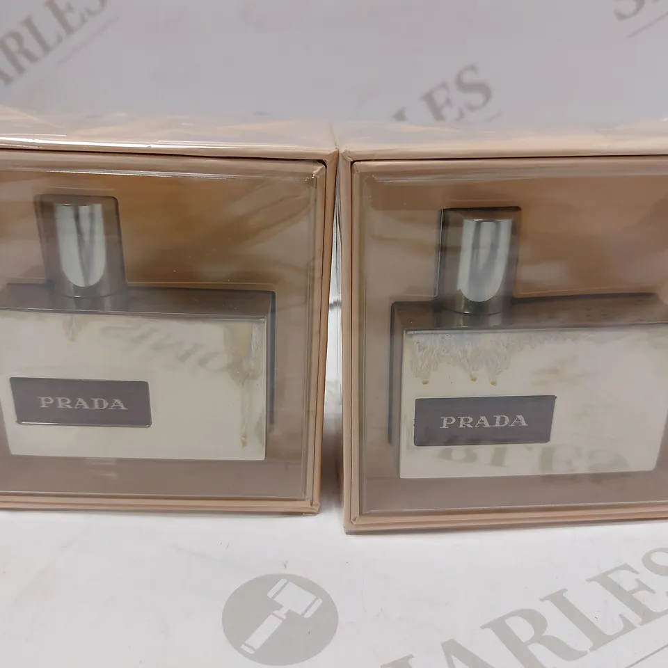 LOT OF APPROX 8 PRADA EDP METALLICA EDITION EAU DE PARFUM 