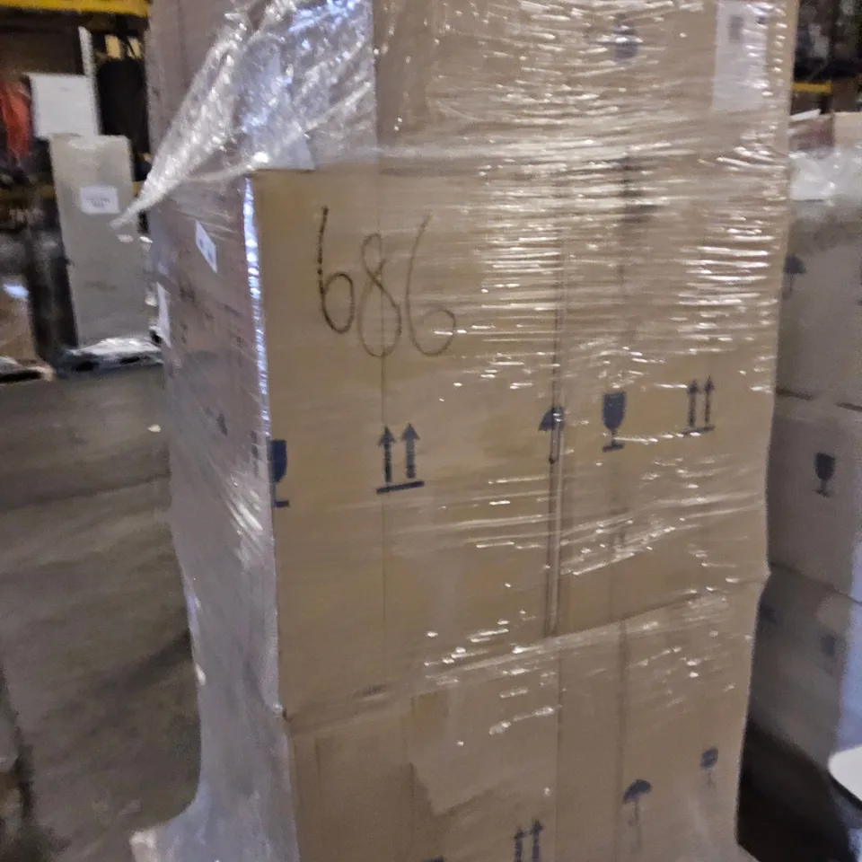 PALLET TO CONTAIN APPROXIMATELY 5 BOXED ESPERIA FLOOR STANDING 2 DOOR VANITY UNITS 800mm MIDNIGHT GLOSS