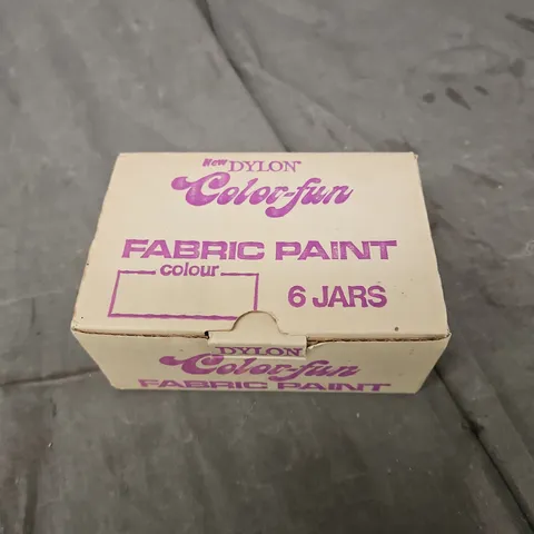 DYLON COLOR-FUN FABRIC PAINT 6 JARS, ASSORTED COLOURS
