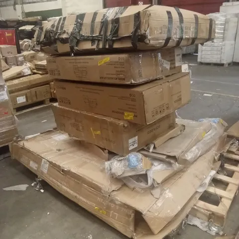 PALLET OF ASSORTED INCOMPLETE FURNITURE PARTS AND PIECES