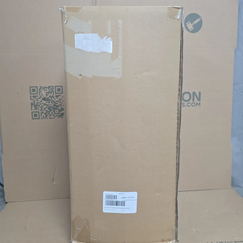 COZEE HOME FLUFFY ROUND PET BED WITH ODOUROLOGY