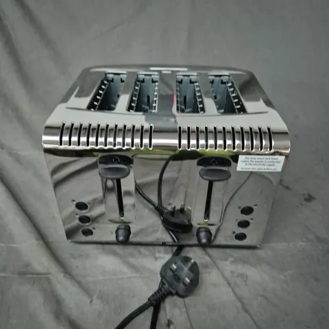 RUSSELL HOBBS CLASSIC STAINLESS STEEL 4-SLICE TOASTER – BOXED