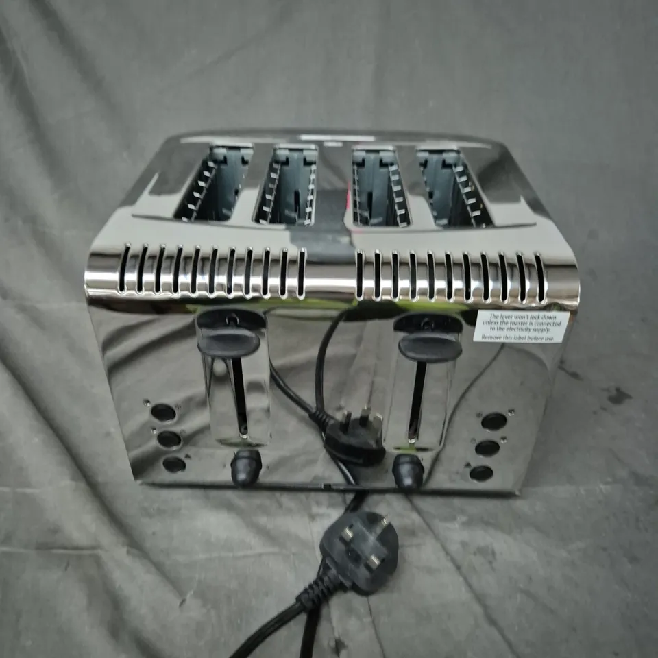 RUSSELL HOBBS CLASSIC STAINLESS STEEL 4-SLICE TOASTER – BOXED