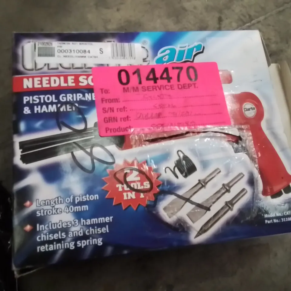 BOXED CLARKE CAT84 PISTOL GRIP NEEDLE SCALER & HAMMER KIT