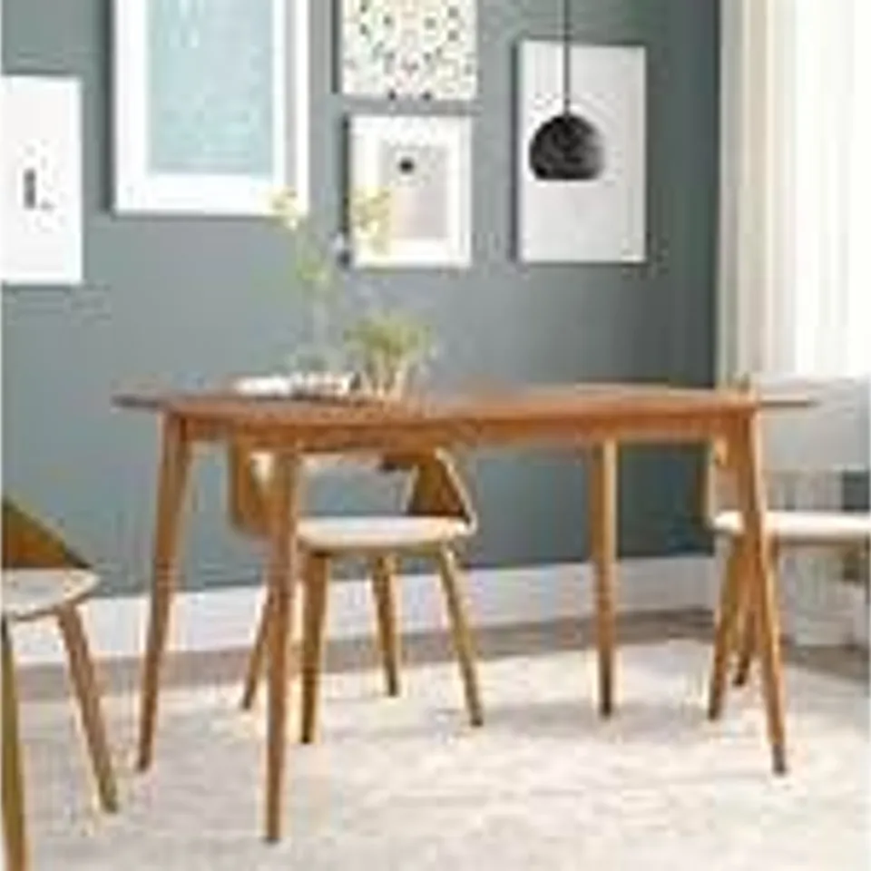 BOXED KAYLEN MID CENTURY MODERN WOOD DINING TABLE (1 BOX)
